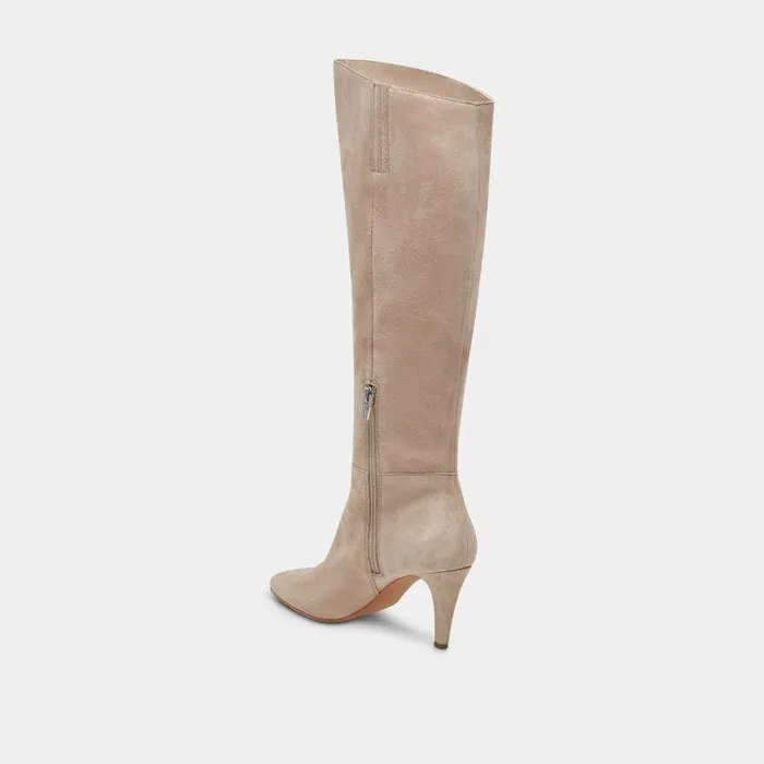 Boots and Booties Shop Dolce Vita Haze Boots Taupe Suede Women039s Taupe Suede Knee High Boots Taupe Suede