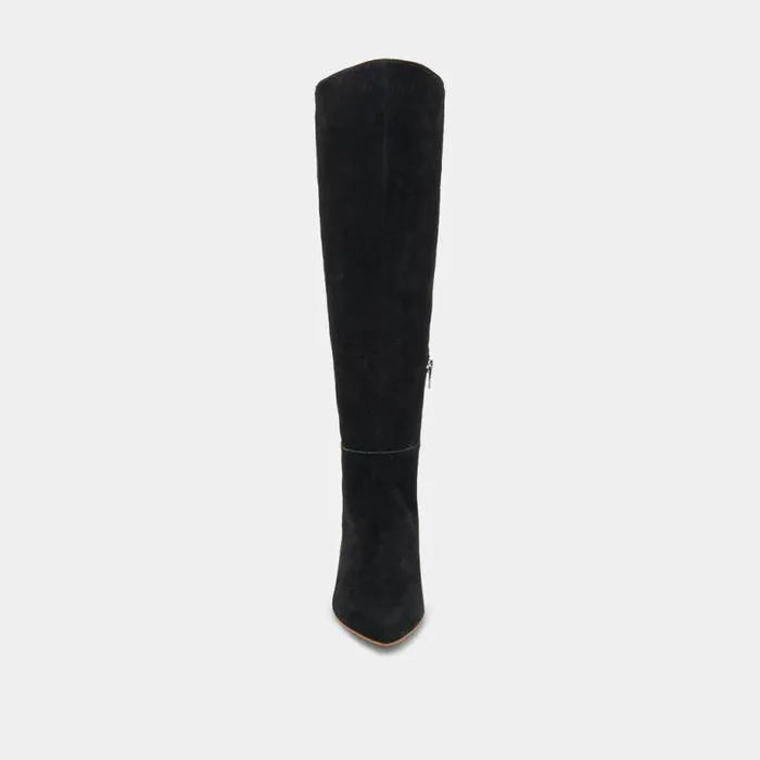 Boots and Booties Shop Dolce Vita Haze Wide Calf Boots Onyx Suede Women039s Tall Wide Calf Boots Onyx Suede