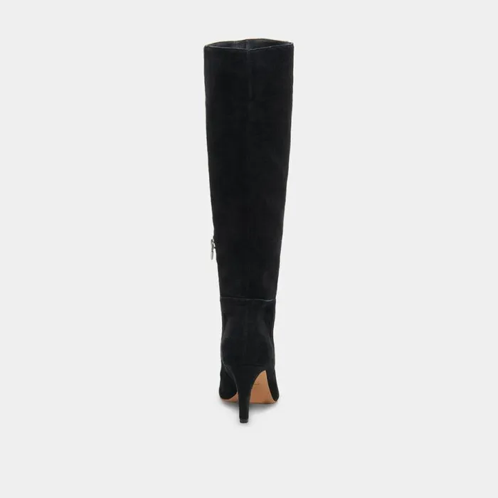 Boots and Booties Shop Dolce Vita Haze Wide Calf Boots Onyx Suede Women039s Tall Wide Calf Boots Onyx Suede