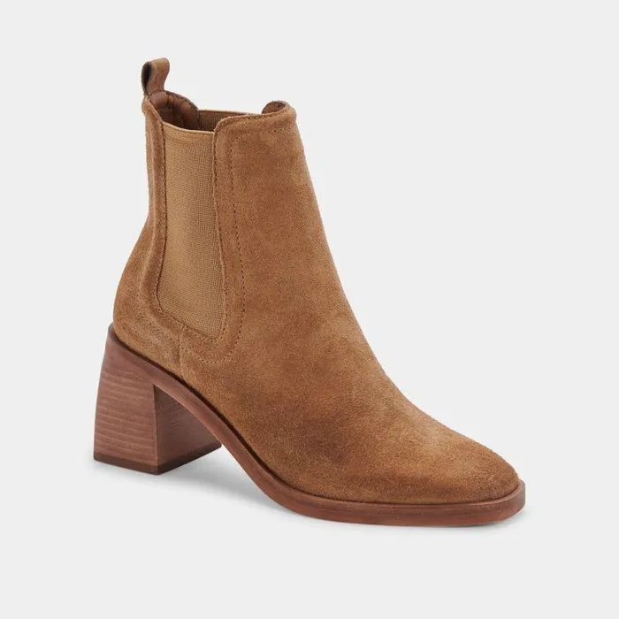 Boots and Booties Shop Dolce Vita Iliana Booties Dk Brown Suede Dk Brown Suede