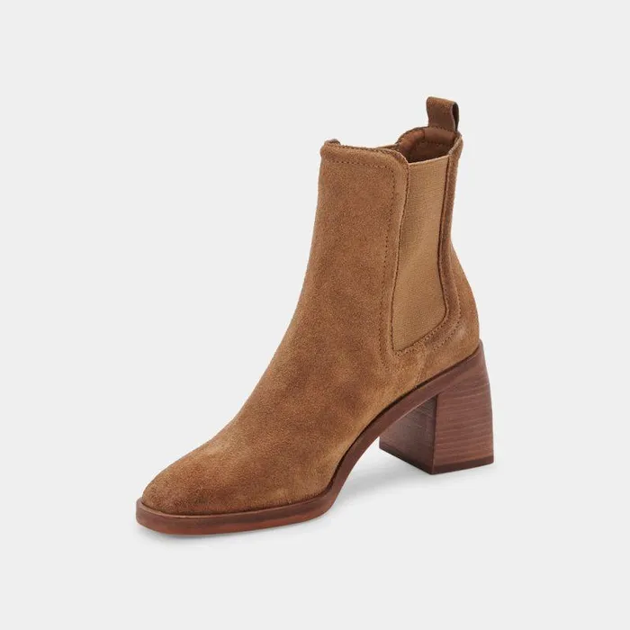 Boots and Booties Shop Dolce Vita Iliana Booties Dk Brown Suede Dk Brown Suede