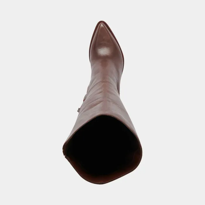 Boots and Booties Shop Dolce Vita Kristy Boots Chocolate Leather Women039s Luxe Kneehigh Boots Chocolate Leather