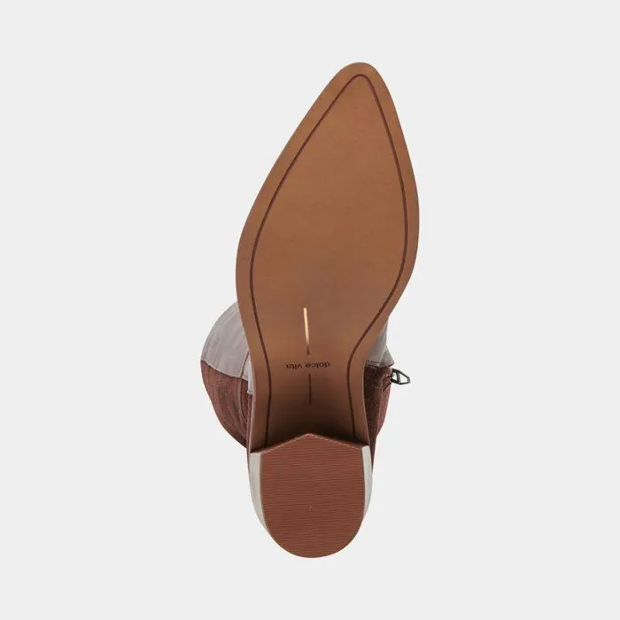 Boots and Booties Shop Dolce Vita Kristy Boots Chocolate Leather Women039s Luxe Kneehigh Boots Chocolate Leather