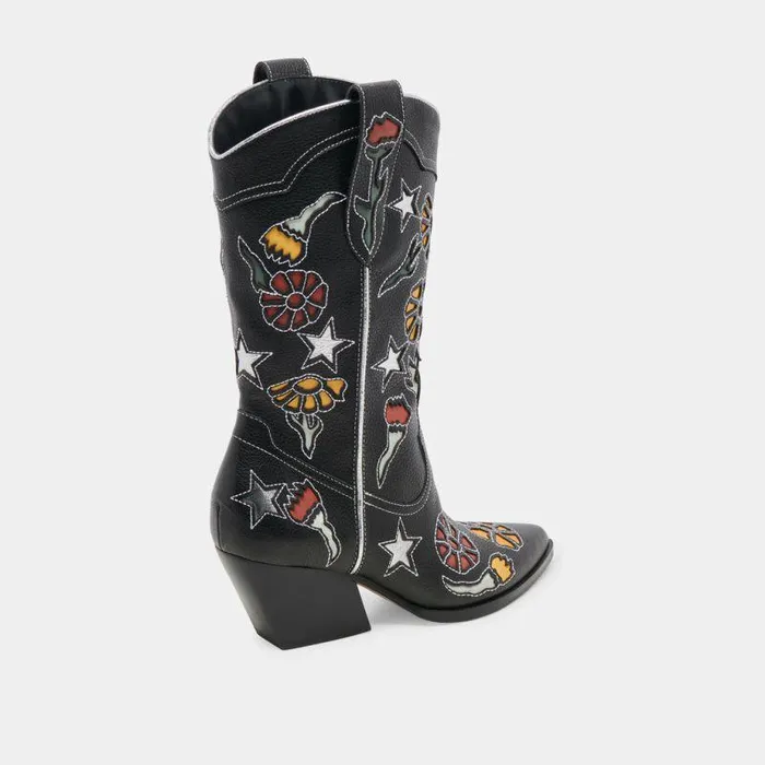 Boots and Booties Shop Dolce Vita Lassie Boots Black Multi Leather Black Multi Leather