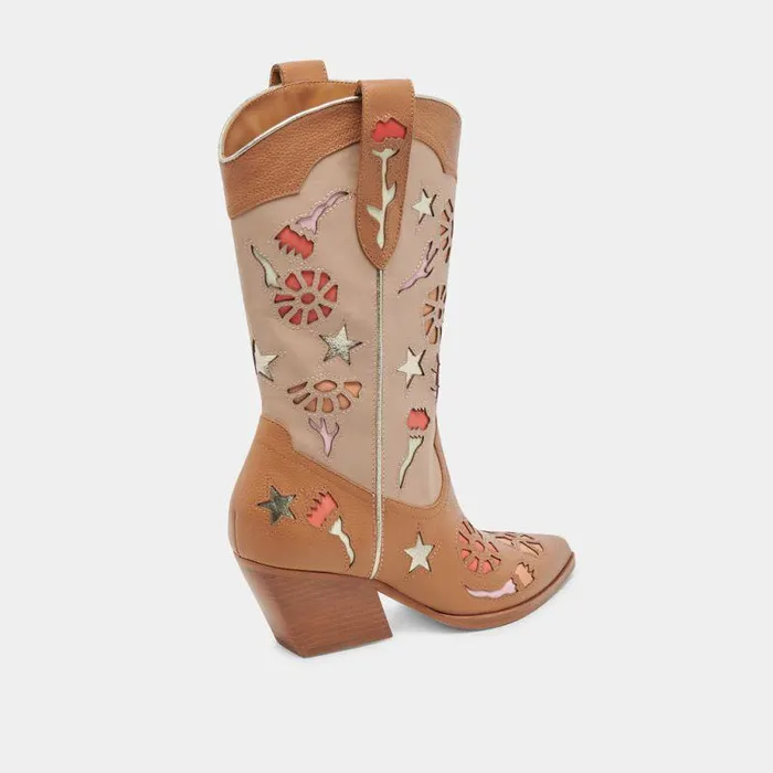 Boots and Booties Shop Dolce Vita Lassie Boots Tan Multi Leather Tan Multi Leather