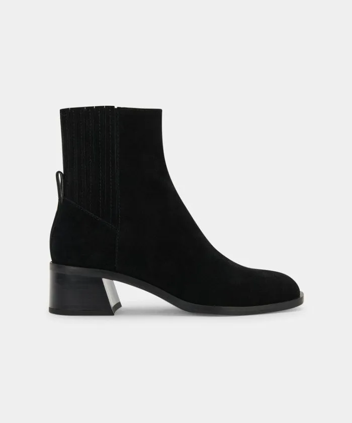 Boots and Booties Shop Dolce Vita Layton Booties Black Suede Black Suede