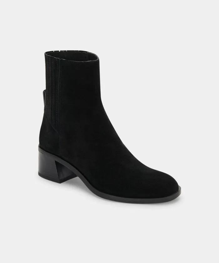 Boots and Booties Shop Dolce Vita Layton Booties Black Suede Black Suede