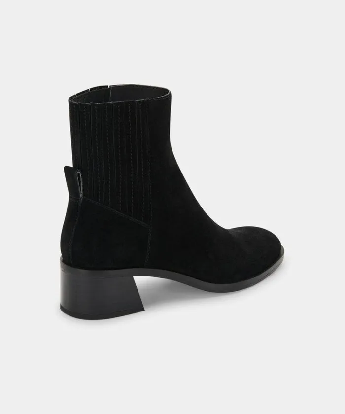 Boots and Booties Shop Dolce Vita Layton Booties Black Suede Black Suede