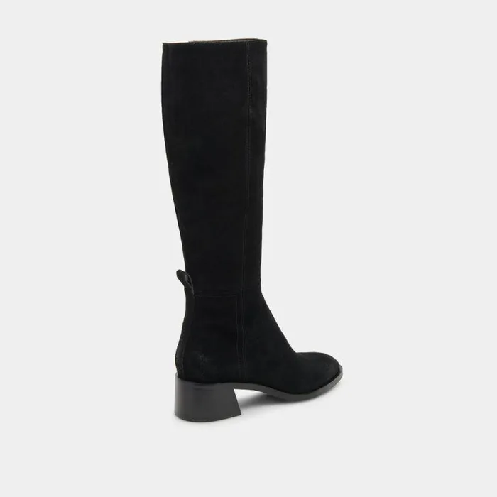 Boots and Booties Shop Dolce Vita Lizah Boots Onyx Suede Onyx Suede