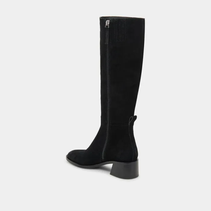 Boots and Booties Shop Dolce Vita Lizah Boots Onyx Suede Onyx Suede