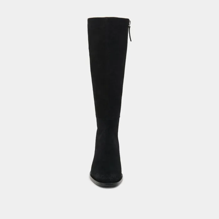 Boots and Booties Shop Dolce Vita Lizah Boots Onyx Suede Onyx Suede