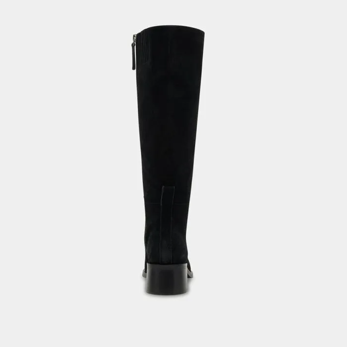 Boots and Booties Shop Dolce Vita Lizah Boots Onyx Suede Onyx Suede