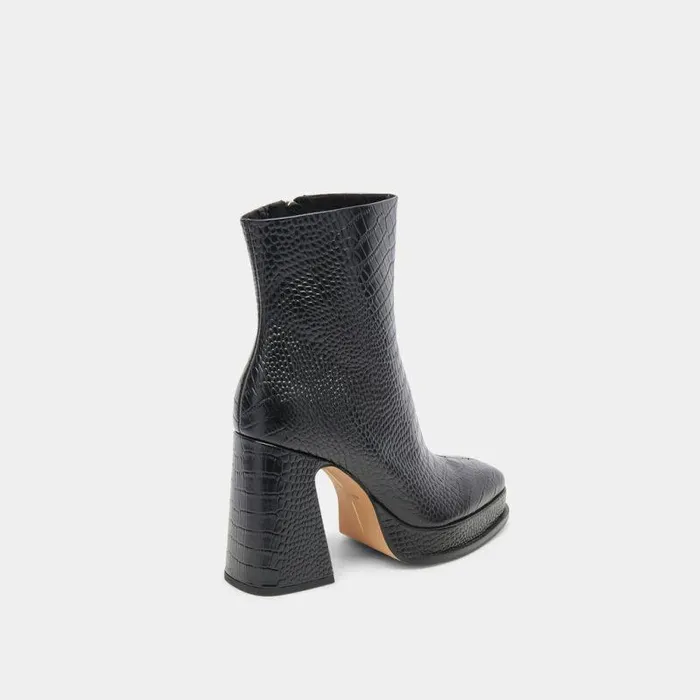 Boots and Booties Shop Dolce Vita Lochly Boots Noir Embossed Leather Noir Embossed Leather
