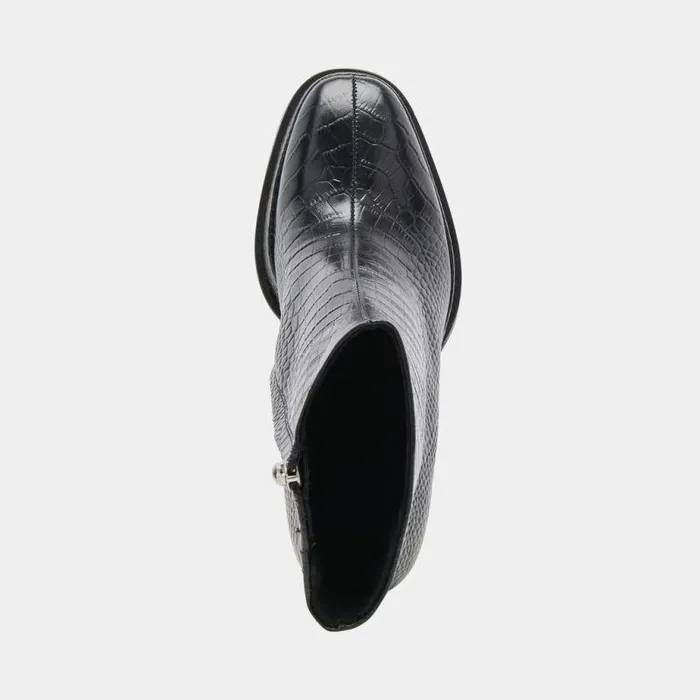 Boots and Booties Shop Dolce Vita Lochly Boots Noir Embossed Leather Noir Embossed Leather