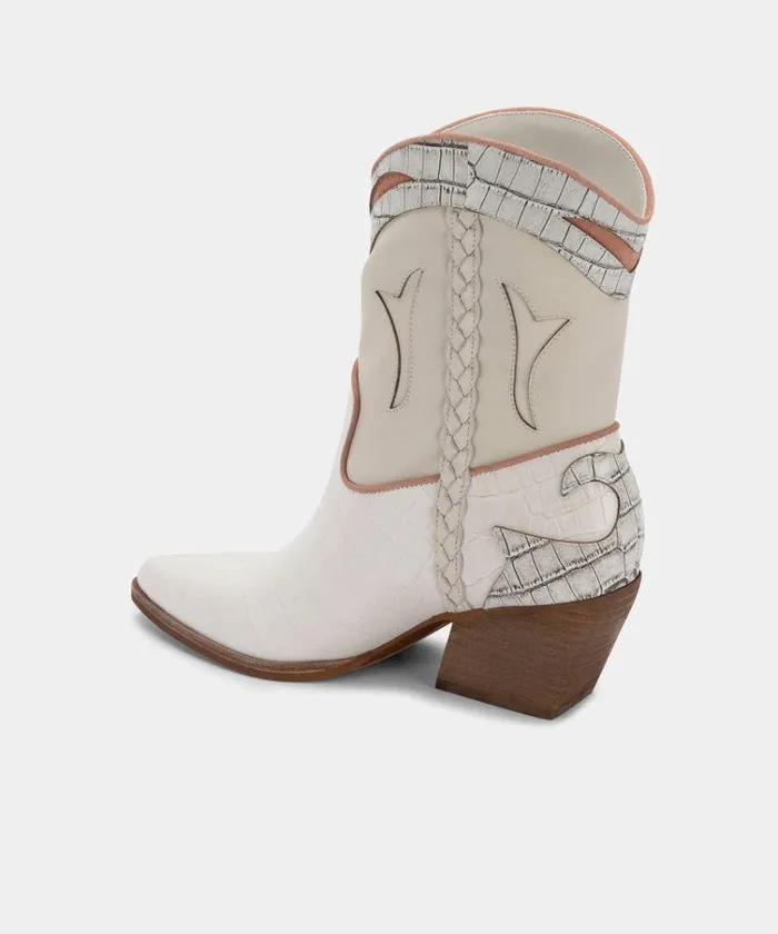 Boots and Booties Shop Dolce Vita Loral Booties Ivory Leather Ivory Leather