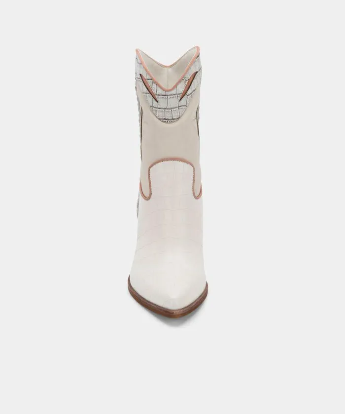 Boots and Booties Shop Dolce Vita Loral Booties Ivory Leather Ivory Leather