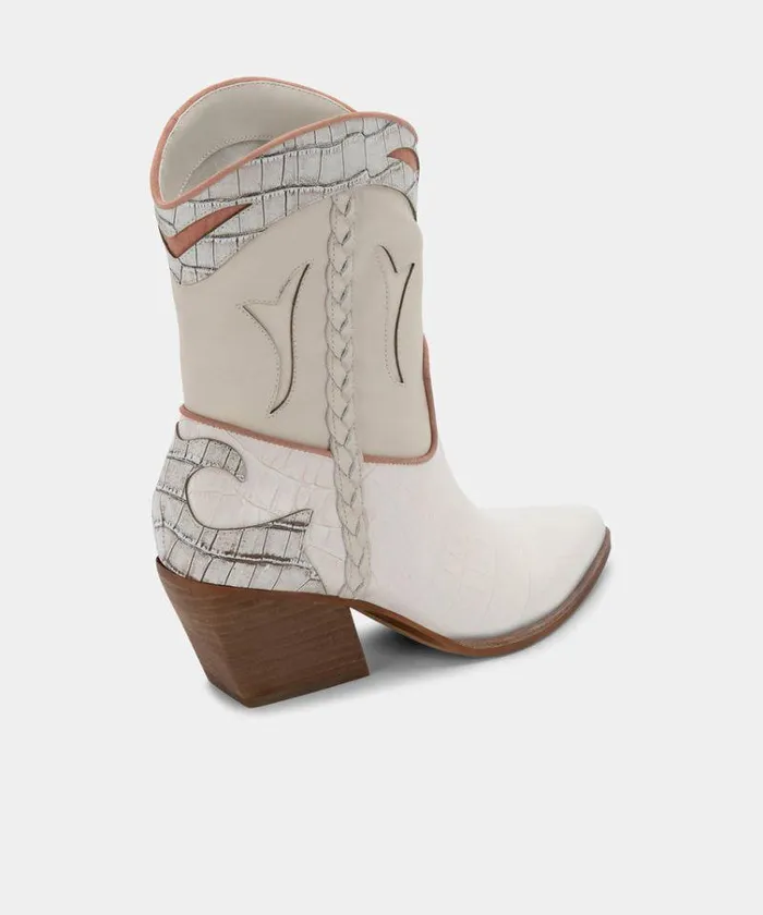 Boots and Booties Shop Dolce Vita Loral Booties Ivory Leather Ivory Leather