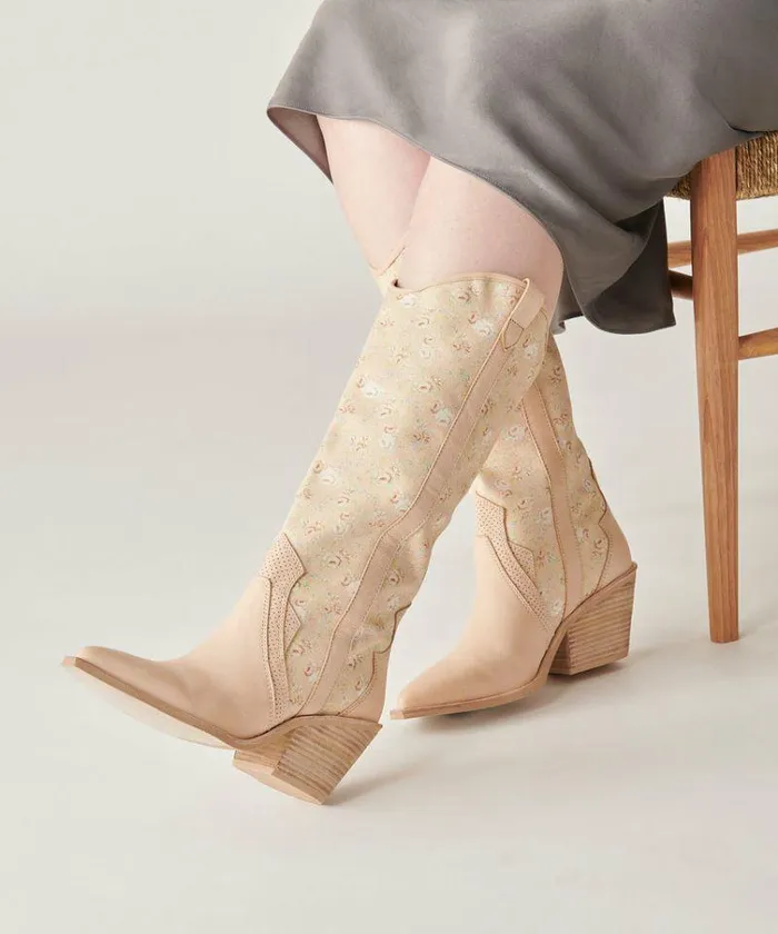 Boots and Booties Shop Dolce Vita Navene Booties Rose Multi Nubuck Rose Multi Nubuck Western Boots Rose Multi Nubuck