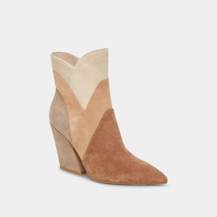 Boots and Booties Shop Dolce Vita Neena Booties Brown Multi Suede Women039s Brown Suede Booties Brown Multi Suede