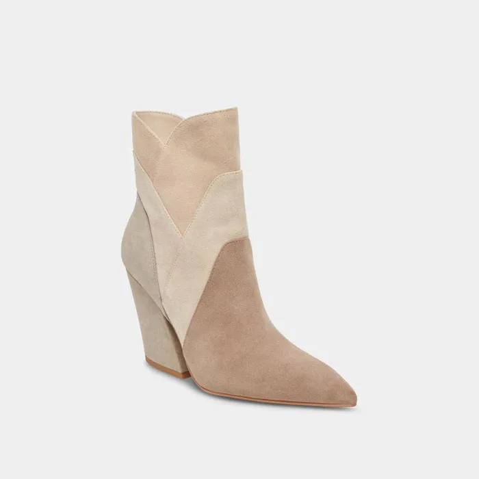 Boots and Booties Shop Dolce Vita Neena Booties Taupe Multi Suede Women039s Taupe Multi Suede Booties Taupe Multi Suede