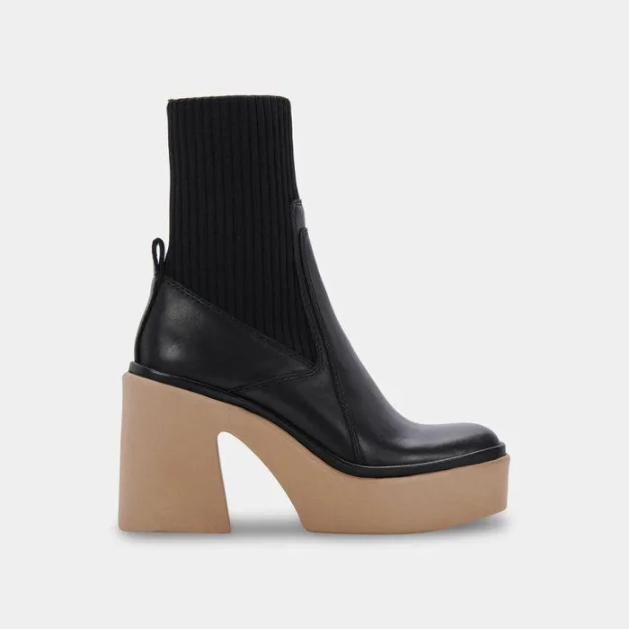 Boots and Booties Shop Dolce Vita Odina Boots Black Leather Black Leather