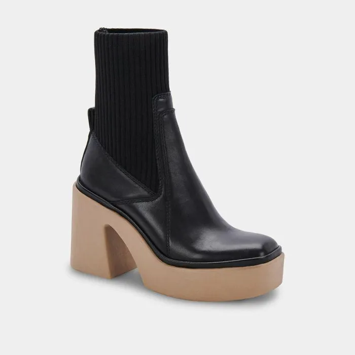 Boots and Booties Shop Dolce Vita Odina Boots Black Leather Black Leather