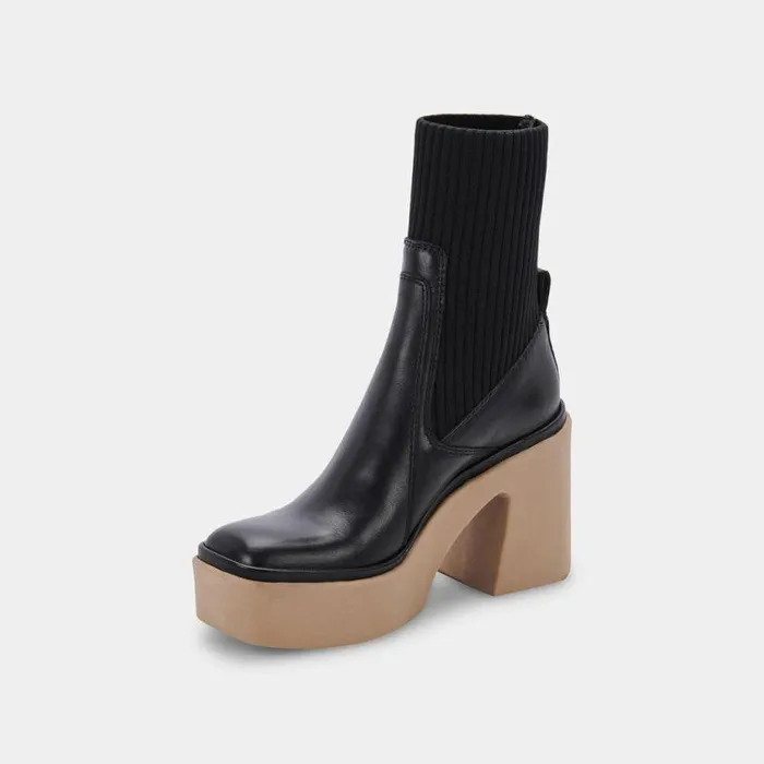 Boots and Booties Shop Dolce Vita Odina Boots Black Leather Black Leather