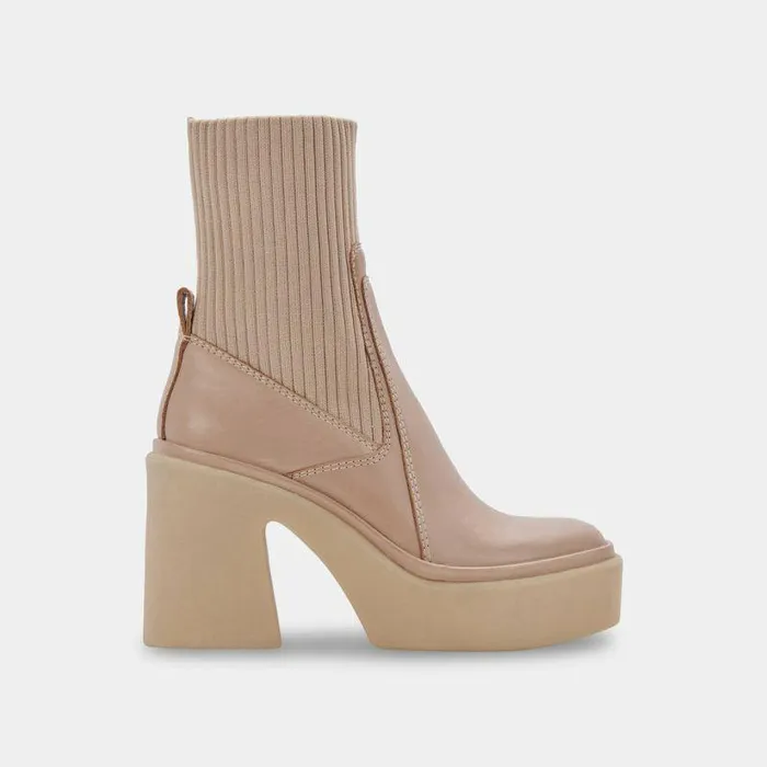 Boots and Booties Shop Dolce Vita Odina Boots Taupe Leather Taupe Leather