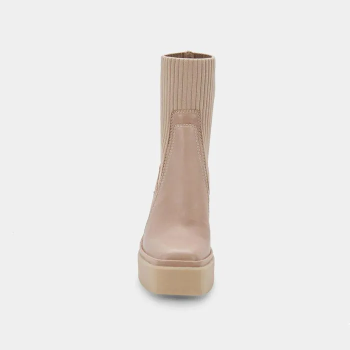 Boots and Booties Shop Dolce Vita Odina Boots Taupe Leather Taupe Leather