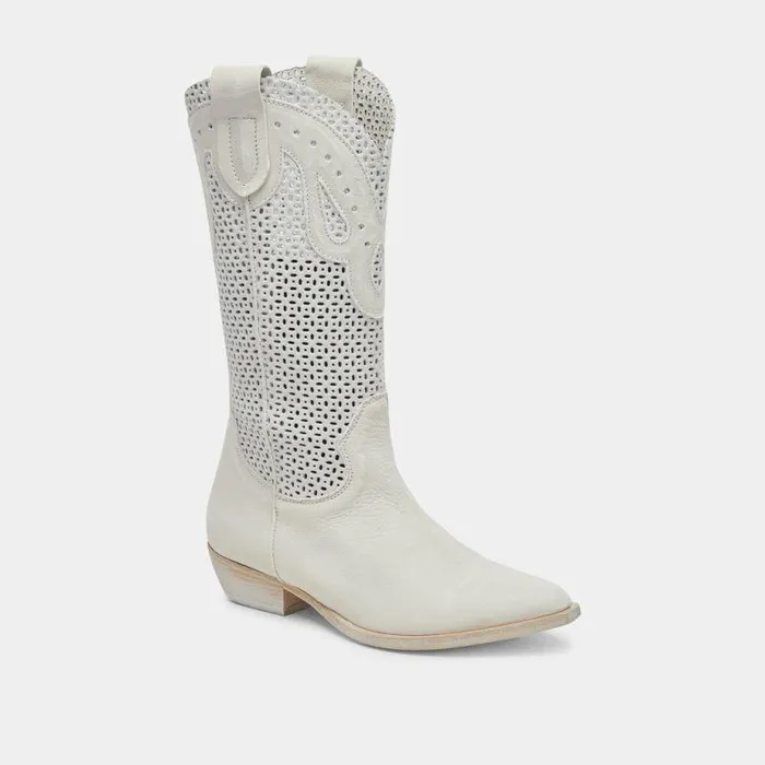 Boots and Booties Shop Dolce Vita Ranch Boots Ivory Leather Ivory Leather