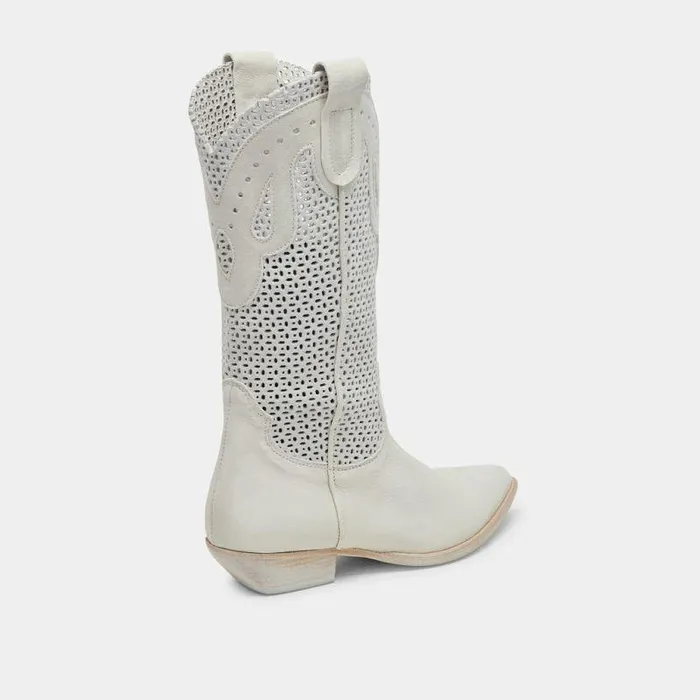 Boots and Booties Shop Dolce Vita Ranch Boots Ivory Leather Ivory Leather
