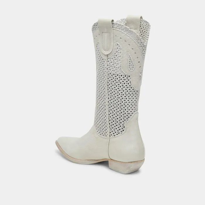 Boots and Booties Shop Dolce Vita Ranch Boots Ivory Leather Ivory Leather