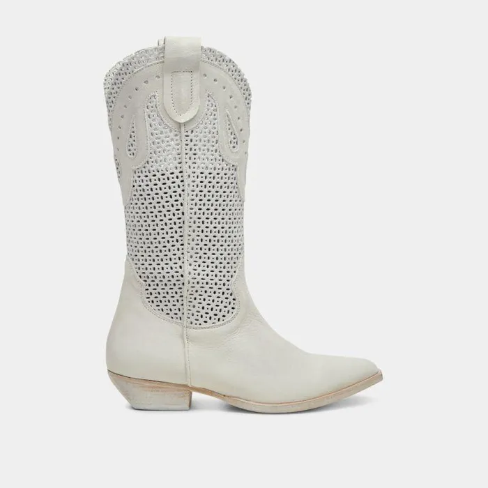 Boots and Booties Shop Dolce Vita Ranch Boots Ivory Leather Ivory Leather
