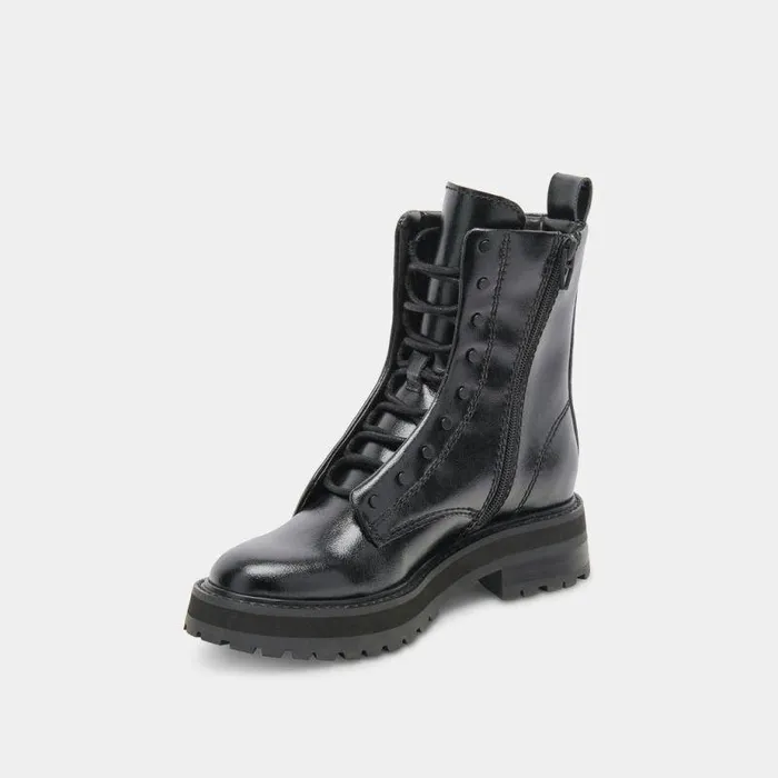 Boots and Booties Shop Dolce Vita Ranier Boots Midnight Crinkle Patent Midnight Crinkle Patent
