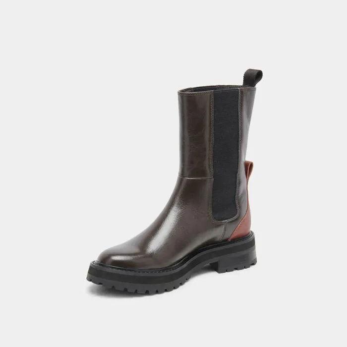Boots and Booties Shop Dolce Vita Rich H2o Boots Brown Multi Crinkle Patent Brown Waterproof Boots Brown Multi Crinkle Patent