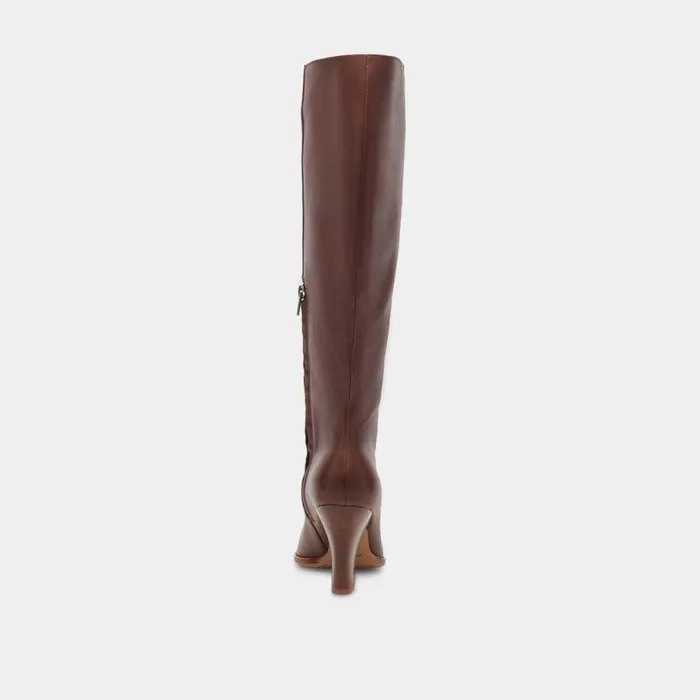 Boots and Booties Shop Dolce Vita Rocky Boots Chocolate Dritan Leather Chocolate Leather Kneehigh Boots Chocolate Leather