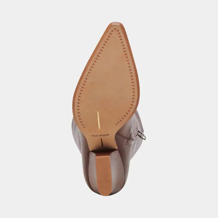 Boots and Booties Shop Dolce Vita Rocky Boots Chocolate Dritan Leather Chocolate Leather Kneehigh Boots Chocolate Leather