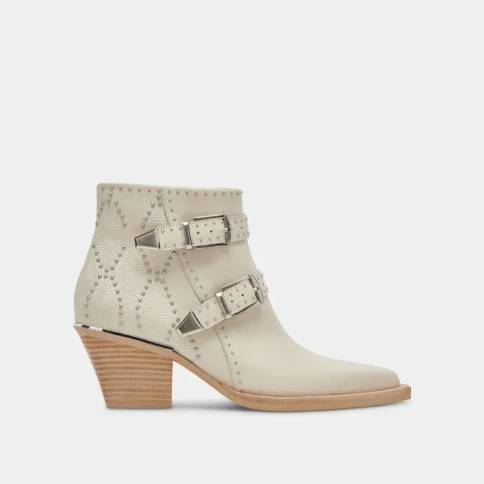 Boots and Booties Shop Dolce Vita Ronnie Booties Ivory Leather Ivory Leather
