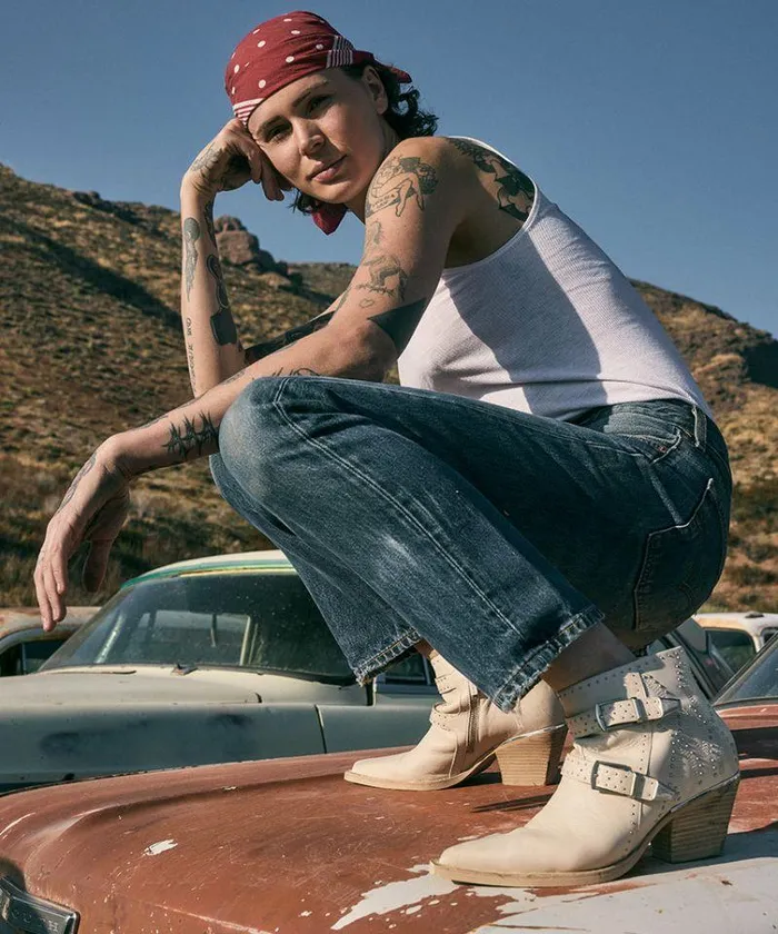 Boots and Booties Shop Dolce Vita Ronnie Booties Ivory Leather Ivory Leather