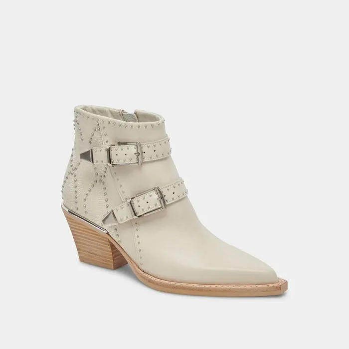 Boots and Booties Shop Dolce Vita Ronnie Booties Ivory Leather Ivory Leather