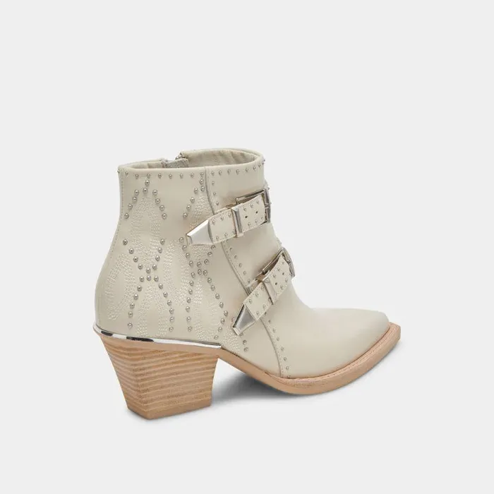 Boots and Booties Shop Dolce Vita Ronnie Booties Ivory Leather Ivory Leather