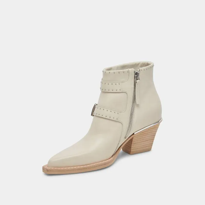 Boots and Booties Shop Dolce Vita Ronnie Booties Ivory Leather Ivory Leather