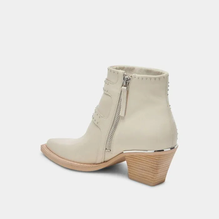 Boots and Booties Shop Dolce Vita Ronnie Booties Ivory Leather Ivory Leather