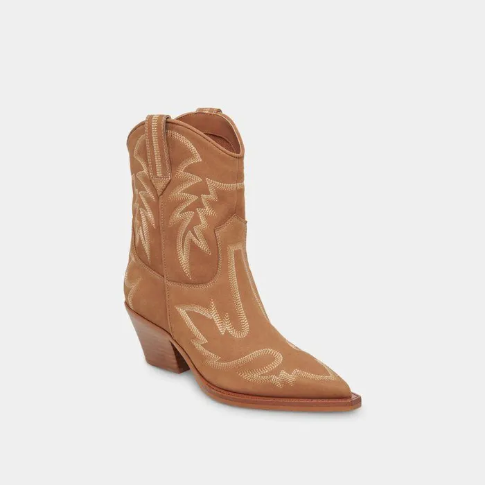Boots and Booties Shop Dolce Vita Runa Boots Whiskey Nubuck Women039s Western Boots In Whiskey Nubuck Whiskey Nubuck