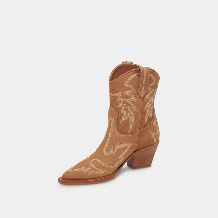 Boots and Booties Shop Dolce Vita Runa Boots Whiskey Nubuck Women039s Western Boots In Whiskey Nubuck Whiskey Nubuck