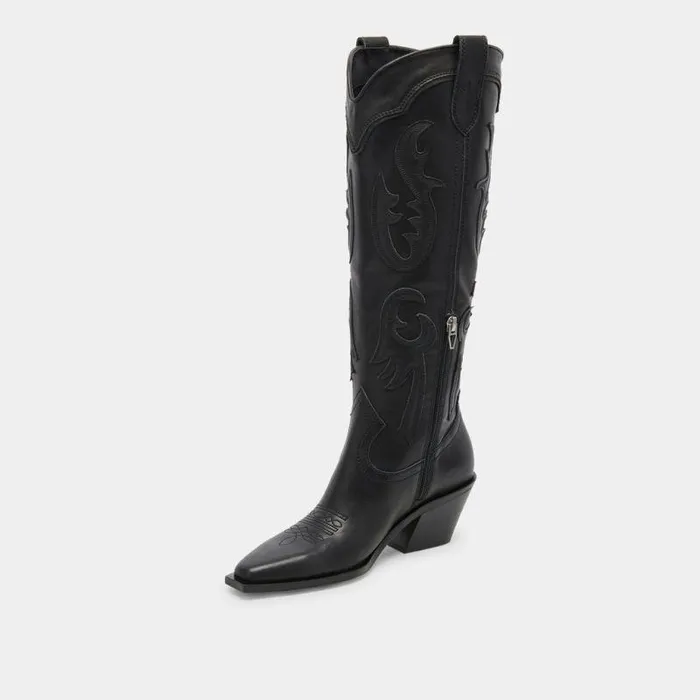 Boots and Booties Shop Dolce Vita Samsin Boots Black Leather Black Leather