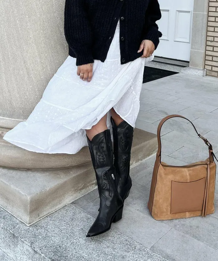 Boots and Booties Shop Dolce Vita Samsin Boots Black Leather Black Leather