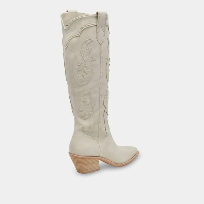 Boots and Booties Shop Dolce Vita Samsin Boots Ivory Nubuck Ivory Nubuck