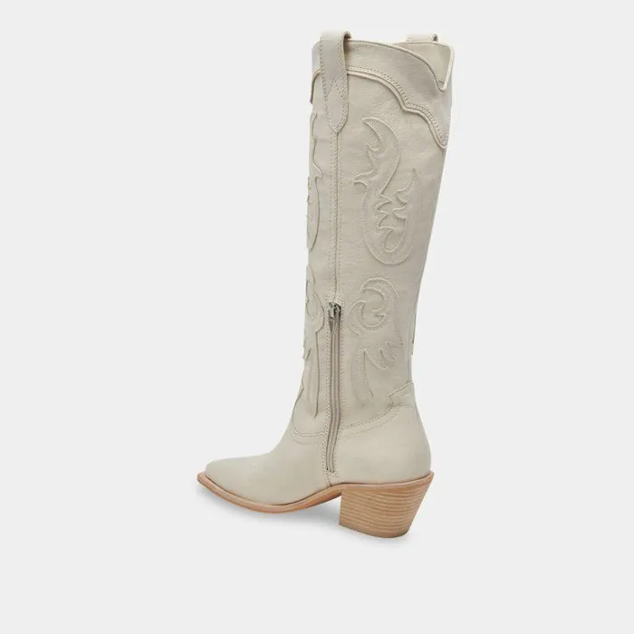 Boots and Booties Shop Dolce Vita Samsin Boots Ivory Nubuck Ivory Nubuck