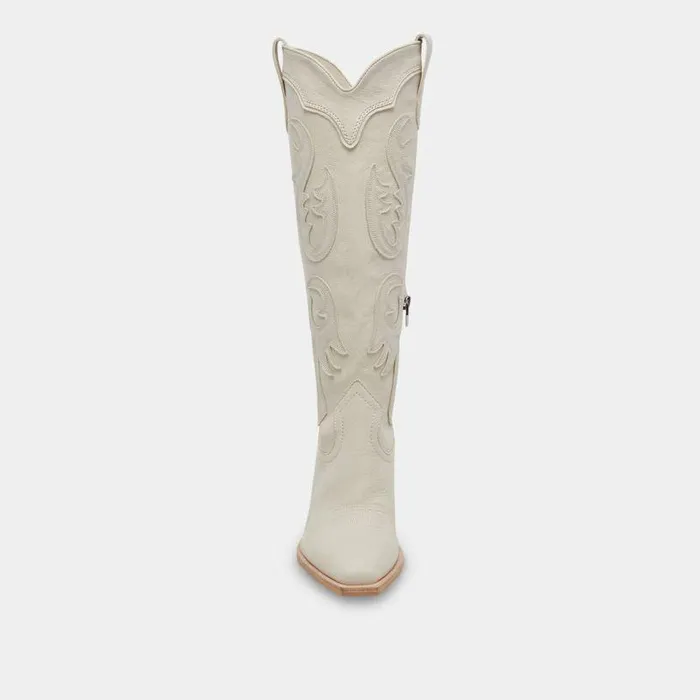 Boots and Booties Shop Dolce Vita Samsin Boots Ivory Nubuck Ivory Nubuck